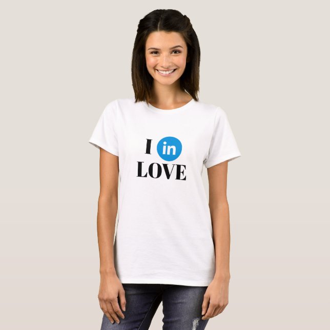 Camiseta básica de la fan de LinkedIn (Anverso completo)