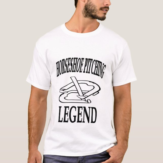 Camiseta básica de la leyenda de las herraduras (Anverso)