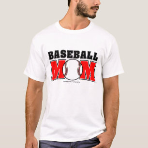 Camiseta básica de la mamá del béisbol