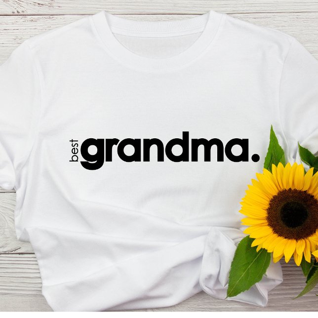 Camiseta básica de la mejor abuela moderna (Subido por el creador)