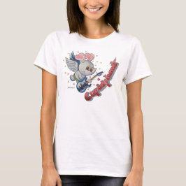 Camiseta básica de las mujeres cupidphant