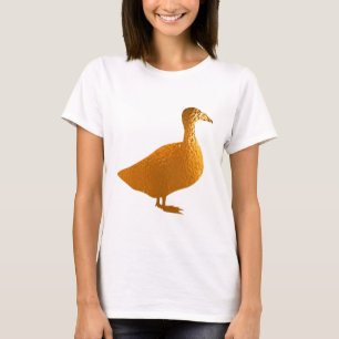 Camiseta básica de las mujeres de oro