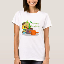 Camiseta básica de las mujeres del jardín maestro