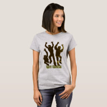 Camiseta básica de las mujeres que lanzan gambas
