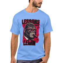 Camiseta básica de lecciones de jefe de gorila par