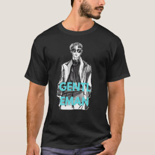 camiseta básica de los hombres cómoda casual y sue