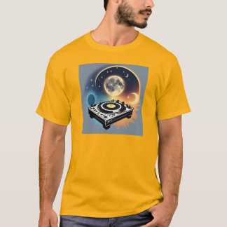 Camiseta básica de los hombres con música