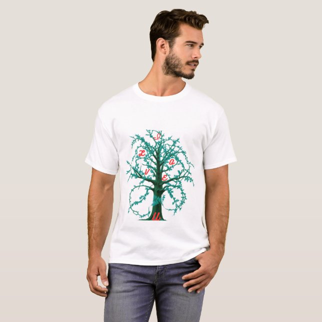 Camiseta básica de los hombres de amor (Anverso completo)