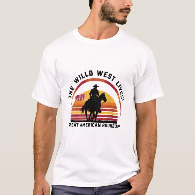 Camiseta básica de los hombres para niños de vaca (Anverso)