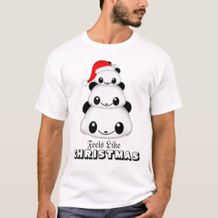 Camiseta básica de los navidades Panda