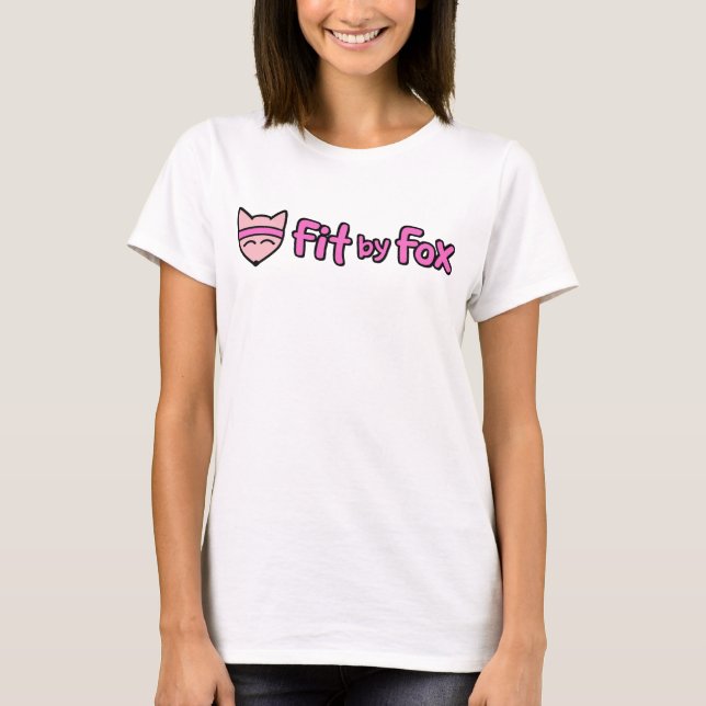 Camiseta básica de manga corta para mujer FitbyFox (Anverso)