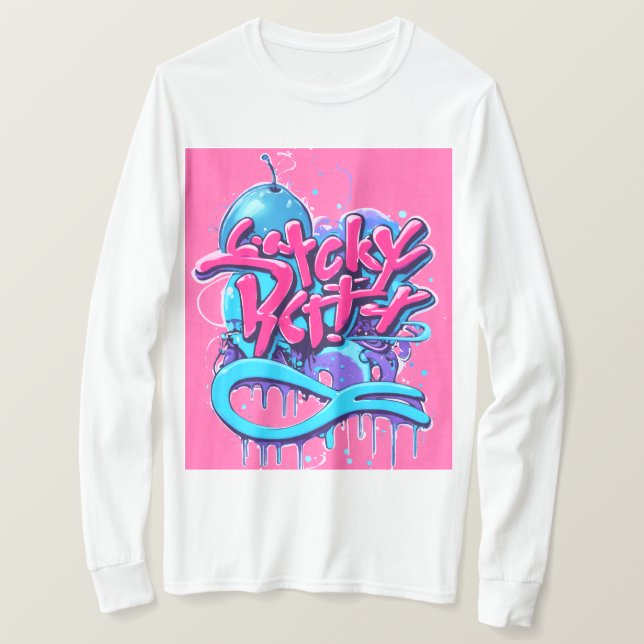 Camiseta básica de manga larga (Anverso del diseño)