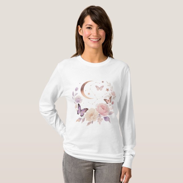 Camiseta básica de manga larga (Anverso completo)