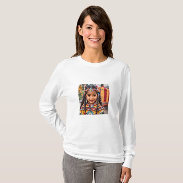 Camiseta básica de manga larga (Anverso completo)