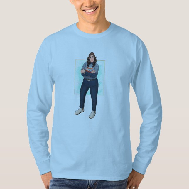 Camiseta básica de manga larga (Anverso)