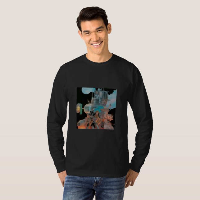 Camiseta básica de manga larga (Anverso completo)