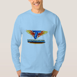 Camiseta básica de manga larga con declaración grá