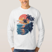 Camiseta básica de manga larga de los hombres de N