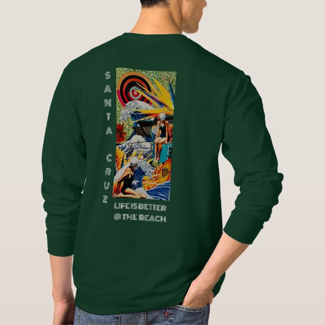 Camiseta básica de manga larga de Santa Cruz (Reverso)