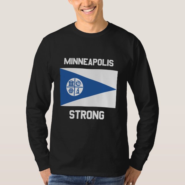 Camiseta básica de manga larga Minneapolis Strong (Anverso)