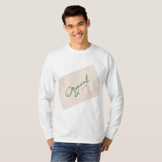 Camiseta básica de manga larga para hombre Origina