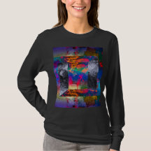 Camiseta básica de manga larga para mujer