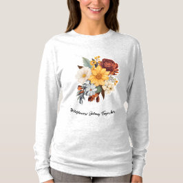 Camiseta básica de manga larga para mujer