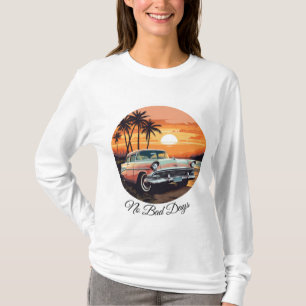 Camiseta básica de manga larga para mujer