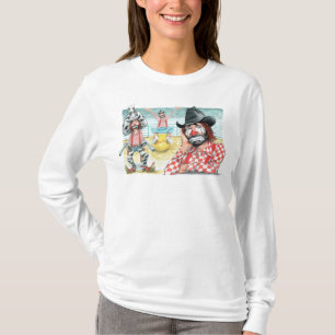 Camiseta básica de manga larga para mujeres LECILE