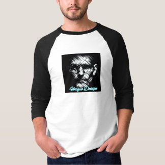 Camiseta básica de manga raglán 3/4 para hombre
