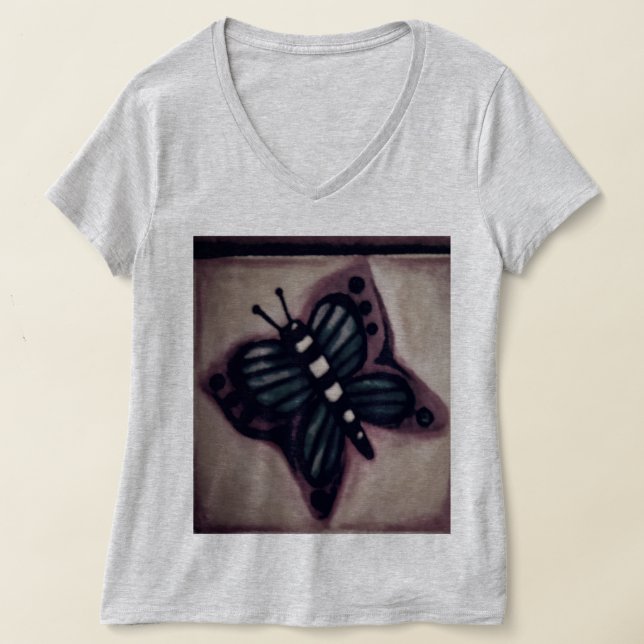 Camiseta básica de mariposa rústica, PEQUEÑA (Distribución )