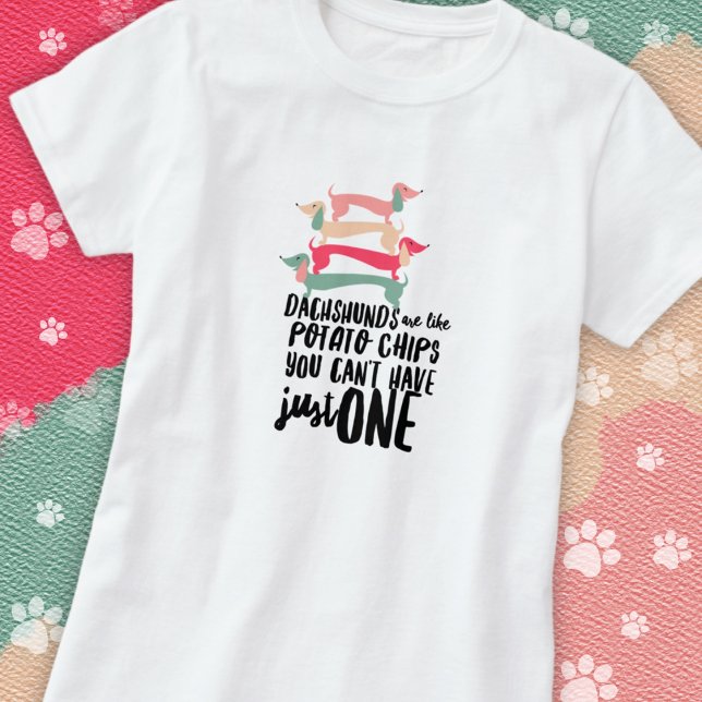 Camiseta básica de mujer amor Dachshund (Subido por el creador)