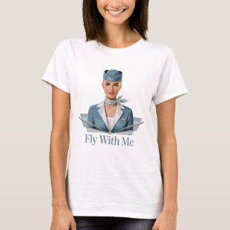 Camiseta básica de mujer azafata escandinava