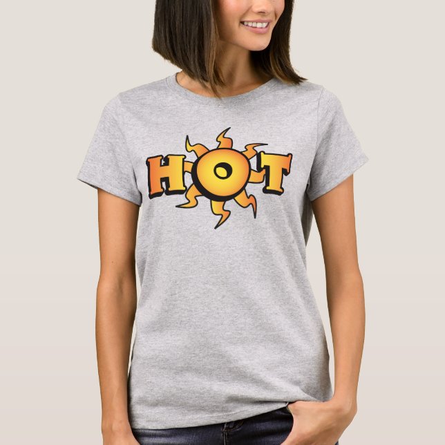 Camiseta básica de mujer CALIENTE (Anverso)