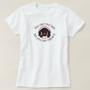 Camiseta básica de mujer con amor por los perros r