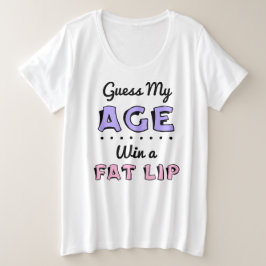 Camiseta básica de mujer de tallas grandes Adivina