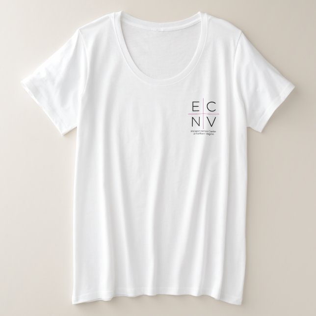 Camiseta básica de mujer ECNV (Anverso del diseño)