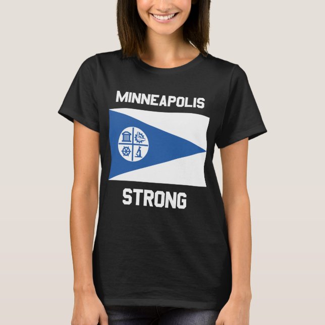 Camiseta básica de mujer Minneapolis Strong (Anverso)