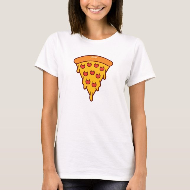 Camiseta Básica de Mujer Nunca Queso Suficiente (Anverso)