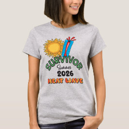 Camiseta básica de mujer Ola de calor de verano 26