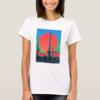 Camiseta básica de mujer Puesta de sol
