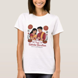 Camiseta básica de mujer Raksha Bandhan