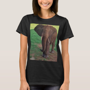 Camiseta básica de mujer – Retrato de elefante afr