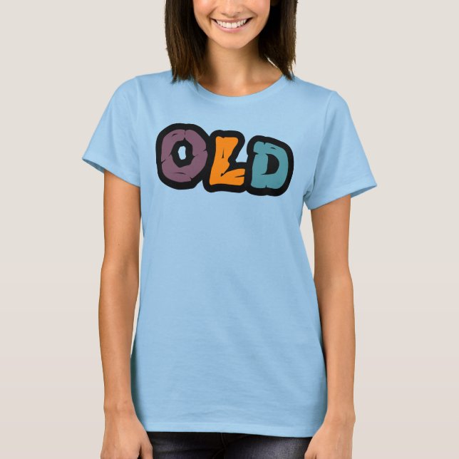 Camiseta básica de mujer VIEJA (Anverso)