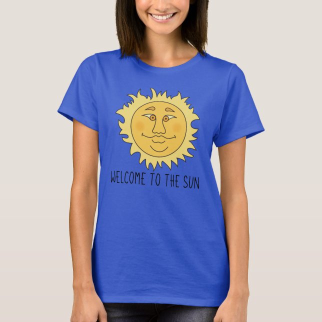 Camiseta básica de mujer Welcome Sun (Anverso)