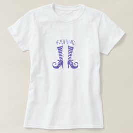 Camiseta básica de mujer Witch Please Halloween
