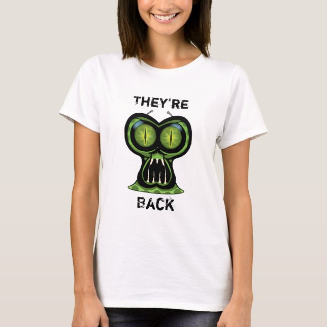 Camiseta básica de mujeres alienígenas (Anverso)