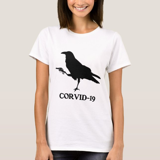 Camiseta básica de mujeres de Corvid-19 (Anverso)