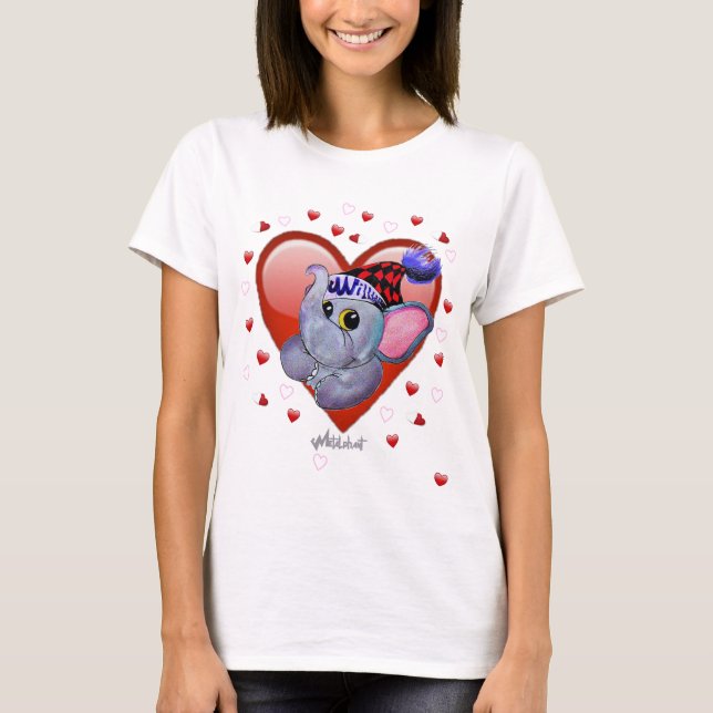 Camiseta básica de mujeres de San Valentín (Anverso)