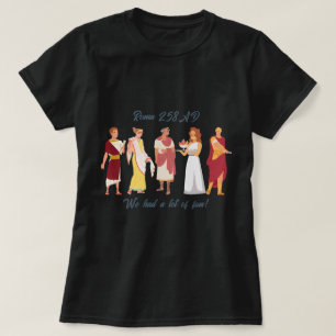 Camiseta básica de mujeres romaníes de 258 años